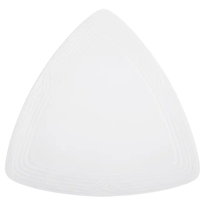 Arctic White Triangle Plate