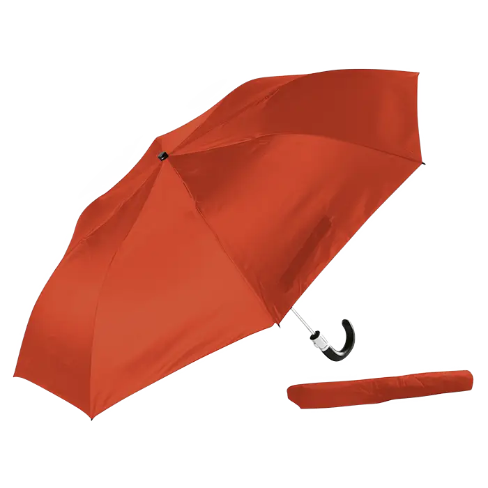 Gents Compact With Leather Handle