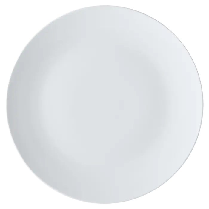 White Basics Coupe Plate