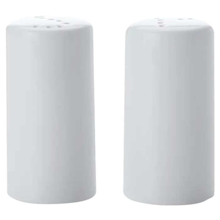 White Basics Cylindrical Salt & Pepper