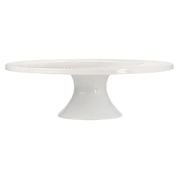 White Basics Diamonds Footed Cake Stand