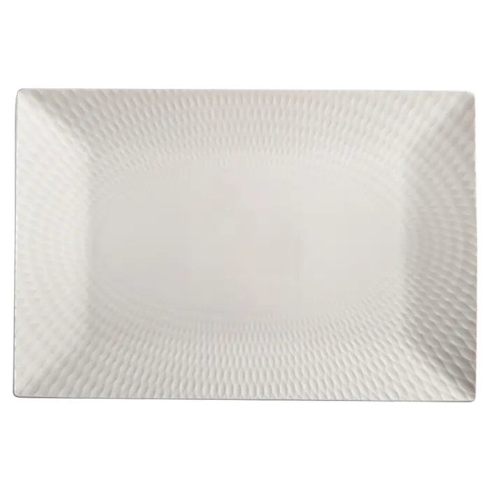 White Basics Diamonds Rectangular Platter