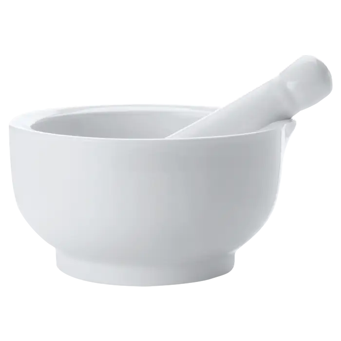 White Basics Mortar & Pestle