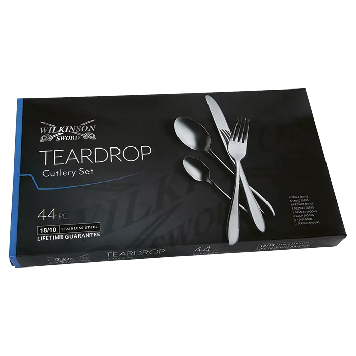 Teardrop 44 Piece Cutlery Set