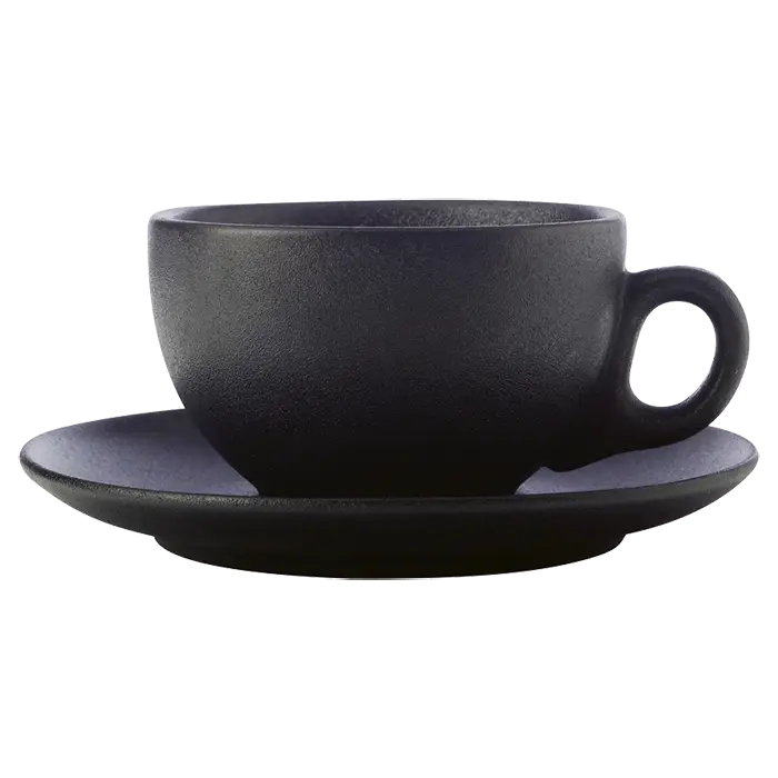 Caviar Coupe Cup and Saucer 250ml