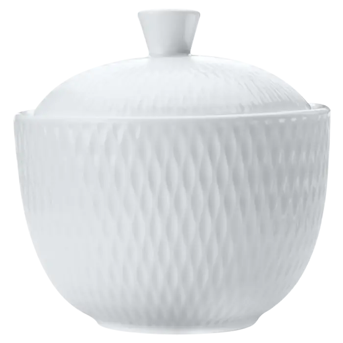 White Basics Diamonds Sugar Bowl