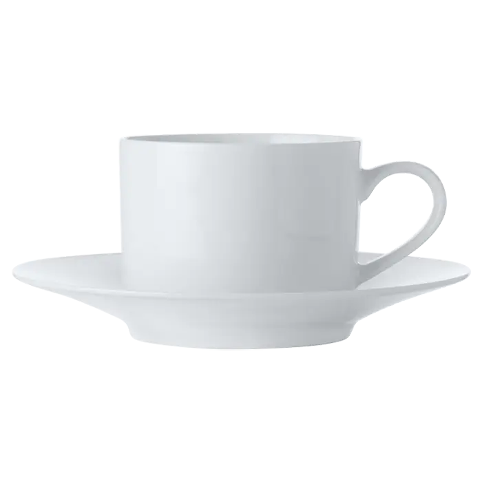 White Basics Straight Cup and Saucer 250ml