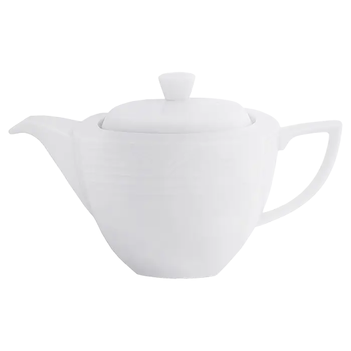 Arctic White Square Tea Pot
