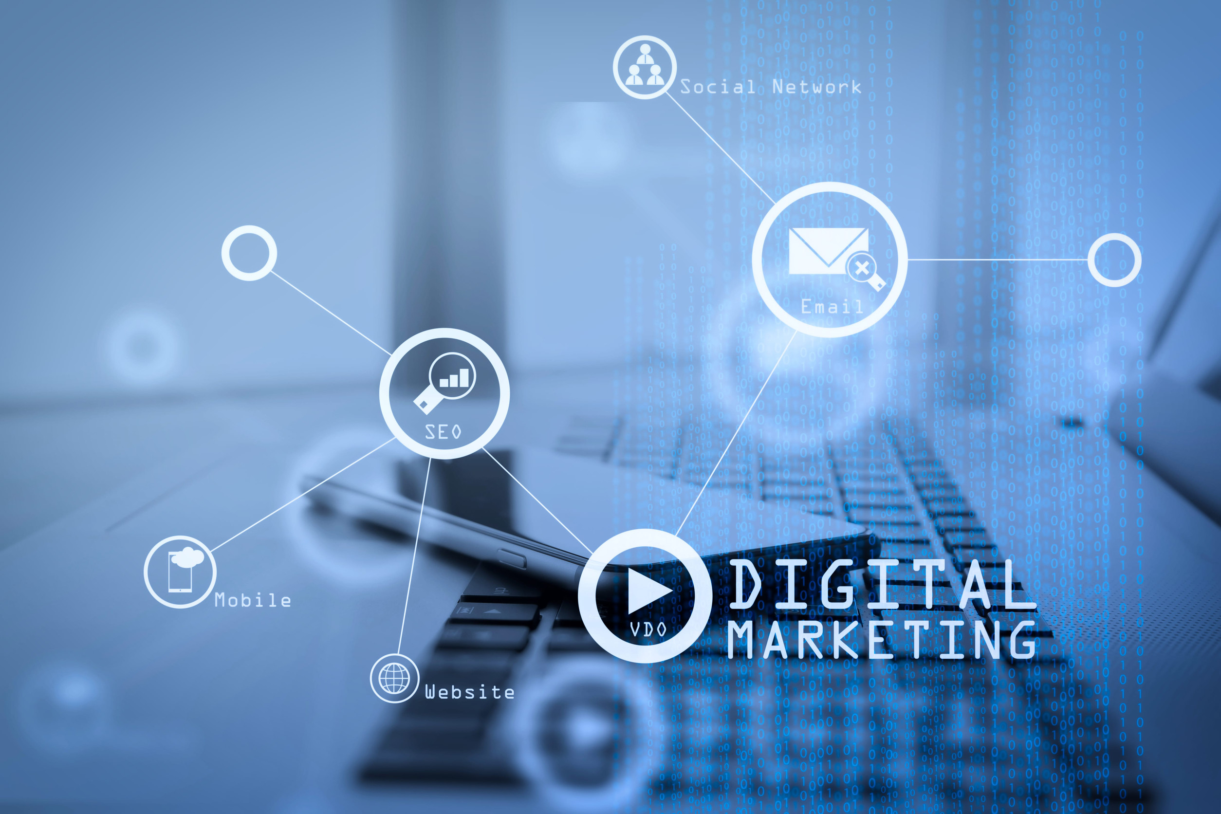 Digital marketing team analysing data and lead generation performance on dashboards