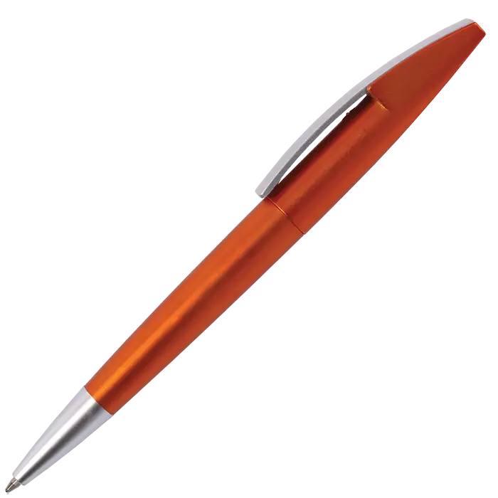 Silver Square Clip Ballpoint Pen