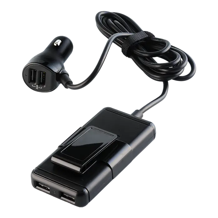 Car Charger with USB Hub