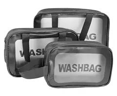 Clearview 3-Piece Wash Bag Set