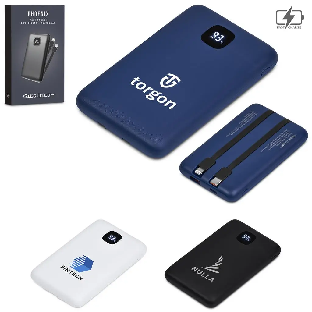 Swiss Cougar Phoenix Fast Charge 22.5W Power Bank - 10 000mAh