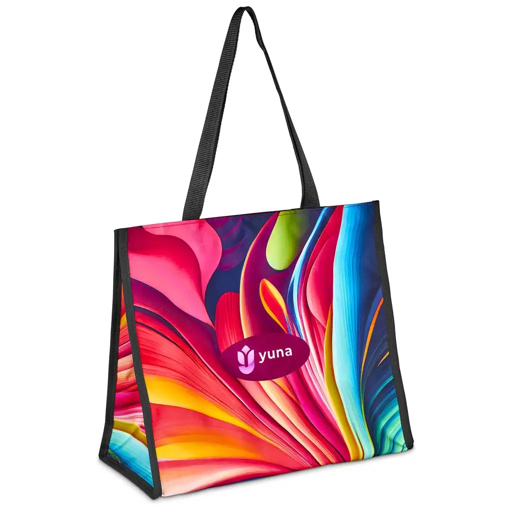 Pre-Printed Sample Hoppla Iceland Large Polyester Tote Cooler Bag
