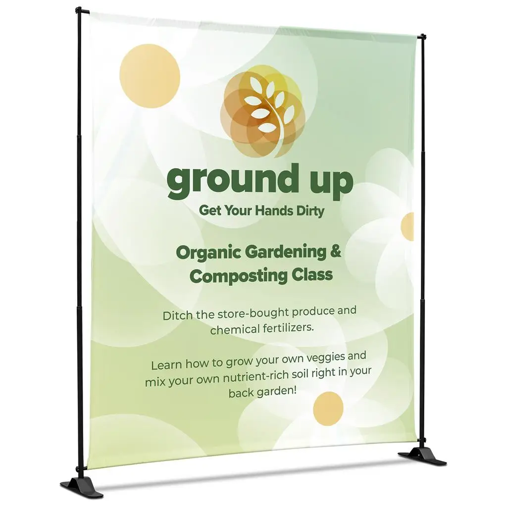 Adjustable Banner Stand Eco 2.25m x 2m