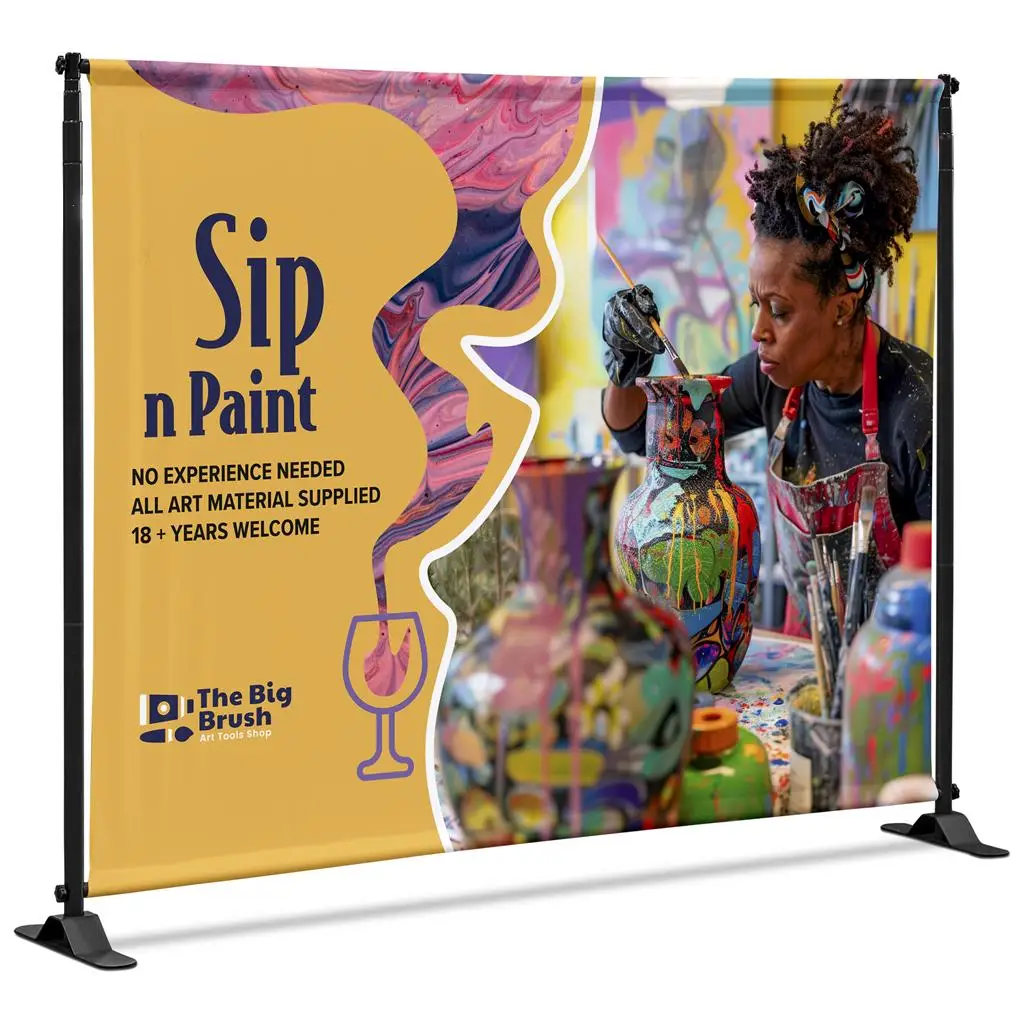 Adjustable Banner Stand Pro 1.6m x 2.2m