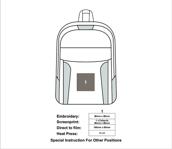 Curved Piping Backpack | Three6ixty