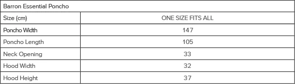 Barron Essential Poncho Barron Essential Poncho