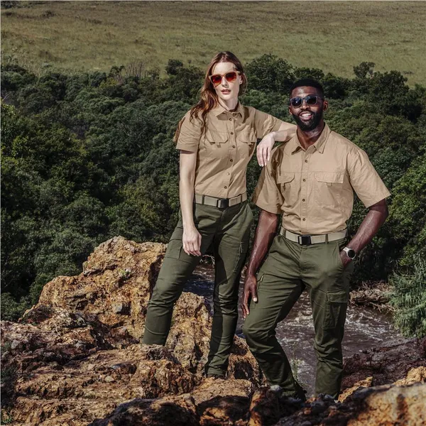 Mens Short Sleeve Mawenzi Twill Shirt Mens Short Sleeve Mawenzi Twill Shirt