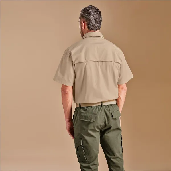 Mens Short Sleeve Mawenzi Twill Shirt Mens Short Sleeve Mawenzi Twill Shirt