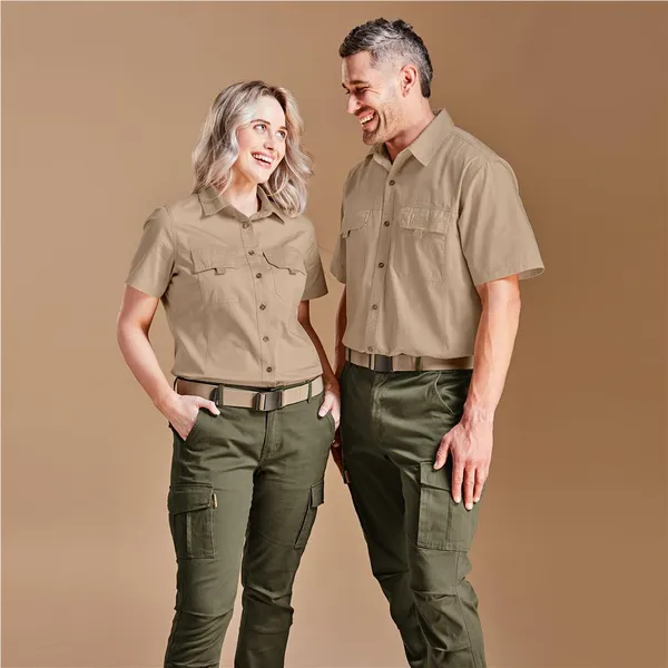 Mens Short Sleeve Mawenzi Twill Shirt Mens Short Sleeve Mawenzi Twill Shirt