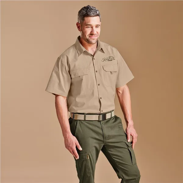Mens Short Sleeve Mawenzi Twill Shirt Mens Short Sleeve Mawenzi Twill Shirt