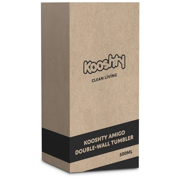 Kooshty Amigo Stainless Steel & Plastic Double-Wall Tumbler - 500ml Kooshty Amigo Stainless Steel & Plastic Double-Wall Tumbler - 500ml