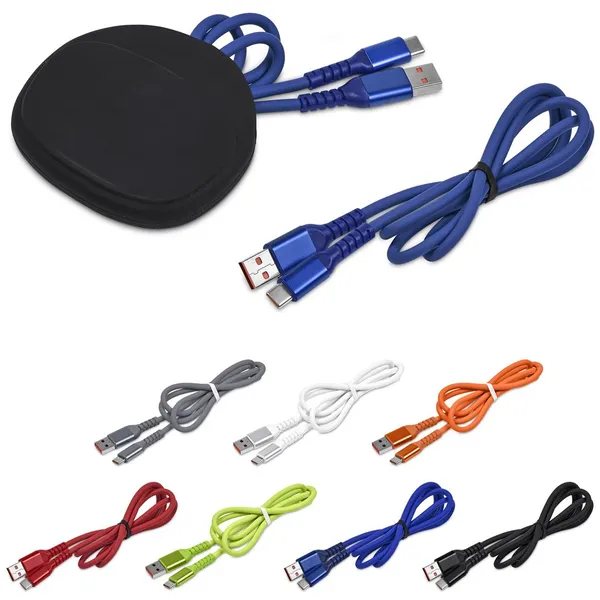 Altitude Stodle Fast Charge USB-A to Type-C Charging Cable in Pouch Altitude Stodle Fast Charge USB-A to Type-C Charging Cable in Pouch