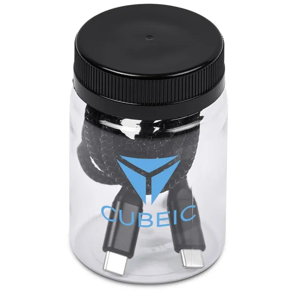 Altitude Nitty Fast Charge Type-C to Type-C Charging Cable in Jar Altitude Nitty Fast Charge Type-C to Type-C Charging Cable in Jar