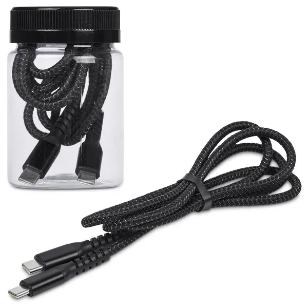 Altitude Nitty Fast Charge Type-C to Type-C Charging Cable in Jar Altitude Nitty Fast Charge Type-C to Type-C Charging Cable in Jar