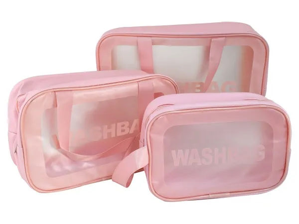 Clearview 3-Piece Wash Bag Set Clearview 3-Piece Wash Bag Set