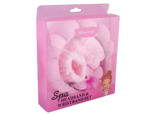 Spa Headband, Wristband & Hair Clip Set Spa Headband, Wristband & Hair Clip Set