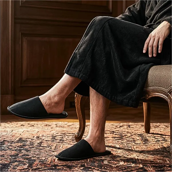 Serendipio Be Our Guest Linen Slippers Serendipio Be Our Guest Linen Slippers