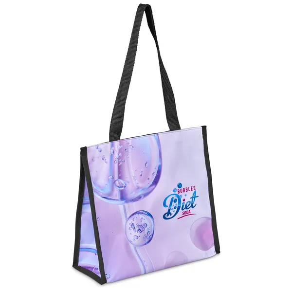 Pre-Printed Sample Hoppla Novaya Small Polyester Tote Cooler Bag Pre-Printed Sample Hoppla Novaya Small Polyester Tote Cooler Bag