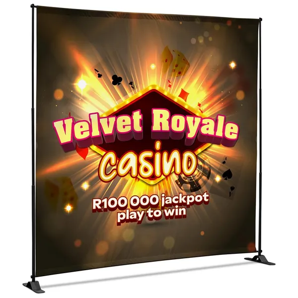 Adjustable Banner Stand Eco 2.25m x 2.4m Adjustable Banner Stand Eco 2.25m x 2.4m